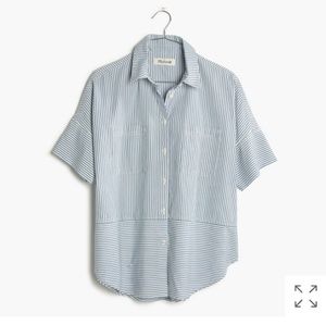 Madewell Courier Shirt in Stripe Play